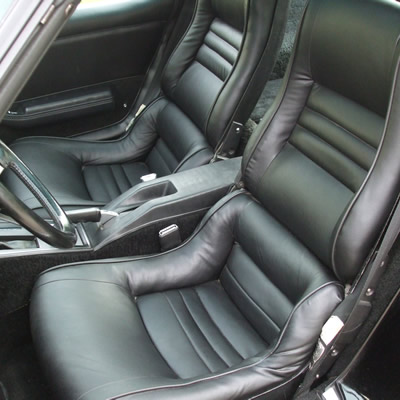 all black leather seats