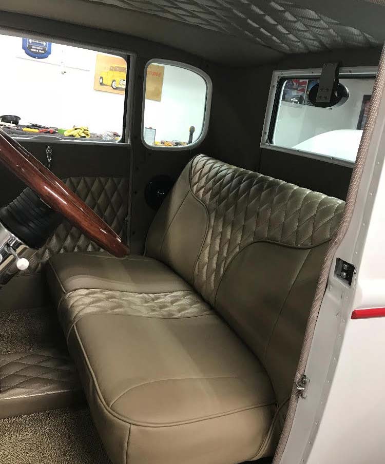 repaired upholstery